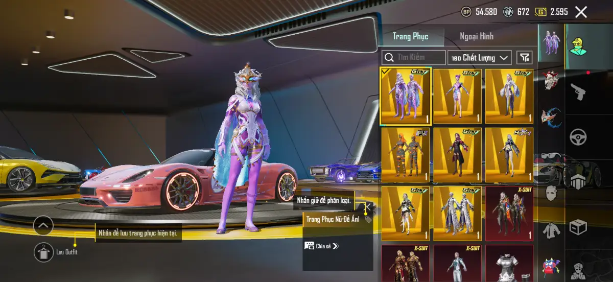 Acc PUBG Mobile mã 617 - 6x - Full bape trắng - VNG - ảnh 3