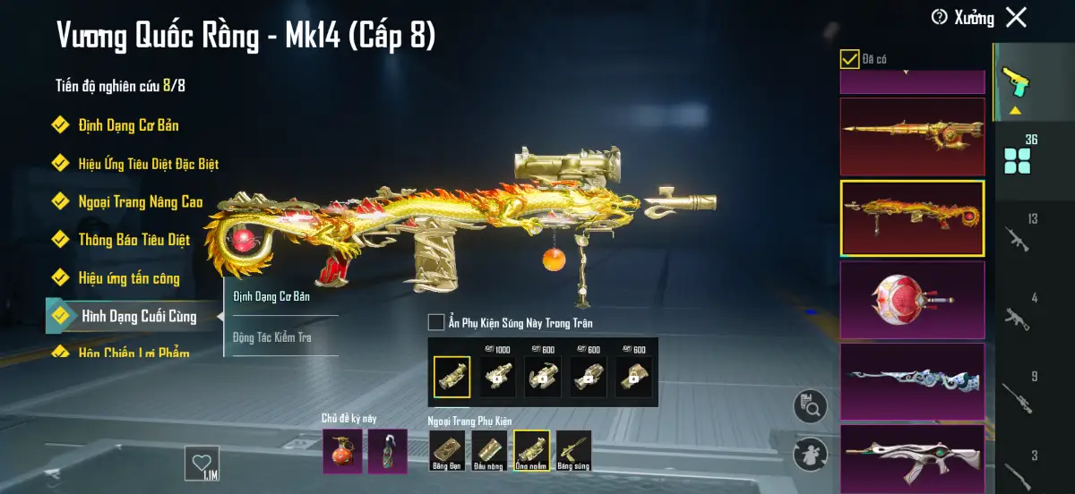 Acc PUBG Mobile mã 617 - 6x - Full bape trắng - VNG - ảnh 33