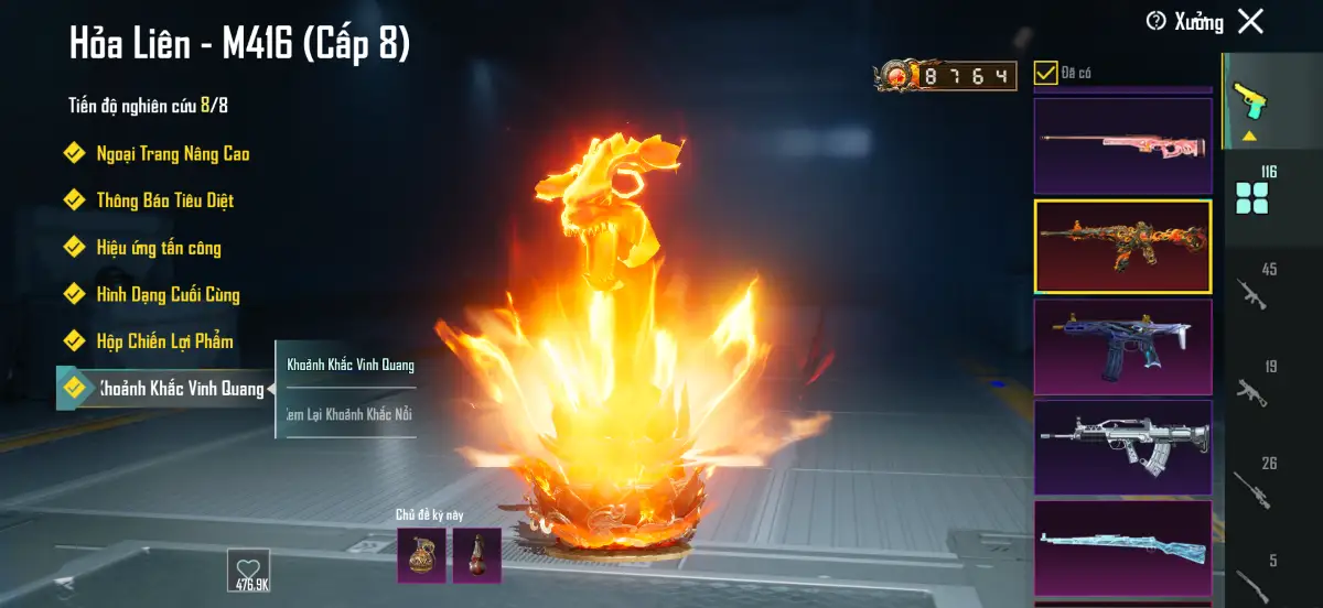 Acc PUBG Mobile mã 632 - 18x - 3 sảnh xe - Súng full - ảnh 23