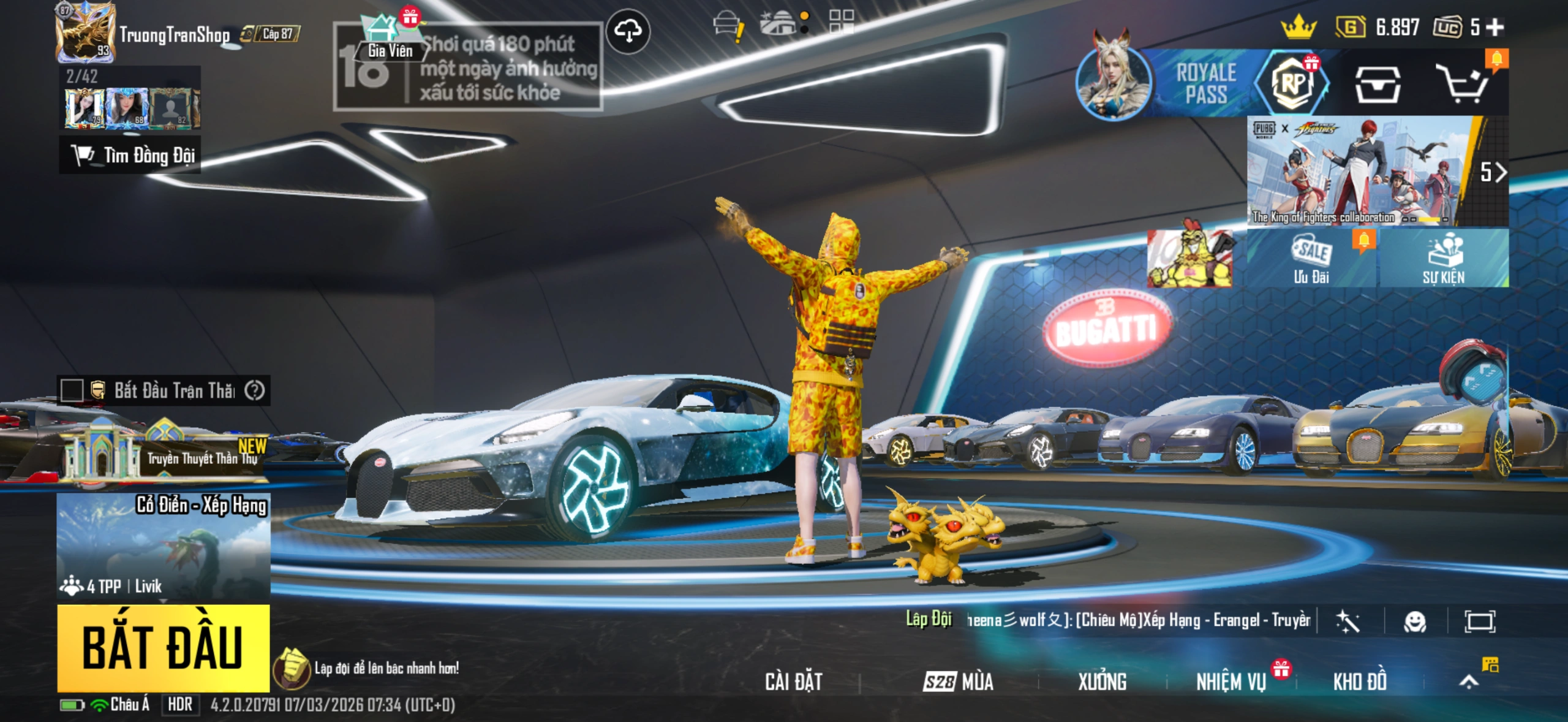 Acc PUBG Mobile mã 763 - 26xM - Full bape - 3 sảnh xe - VNG - Thương lượng - ảnh 10