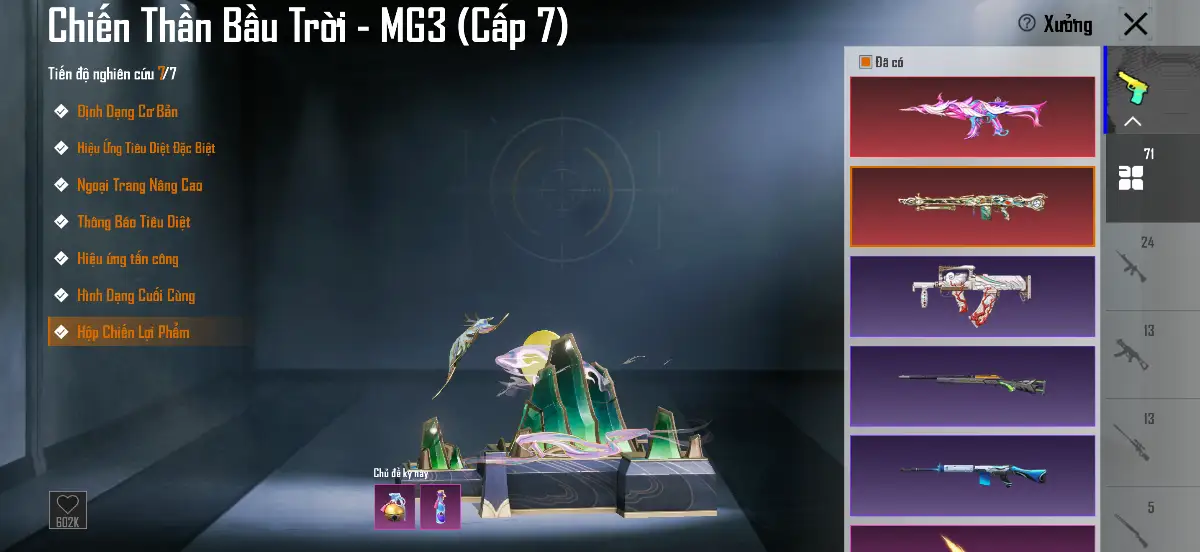 Acc PUBG Mobile mã 1159 - 6x - Tiểu học - 2 Sảnh xe - súng mượt - găng tay băng - ảnh 55
