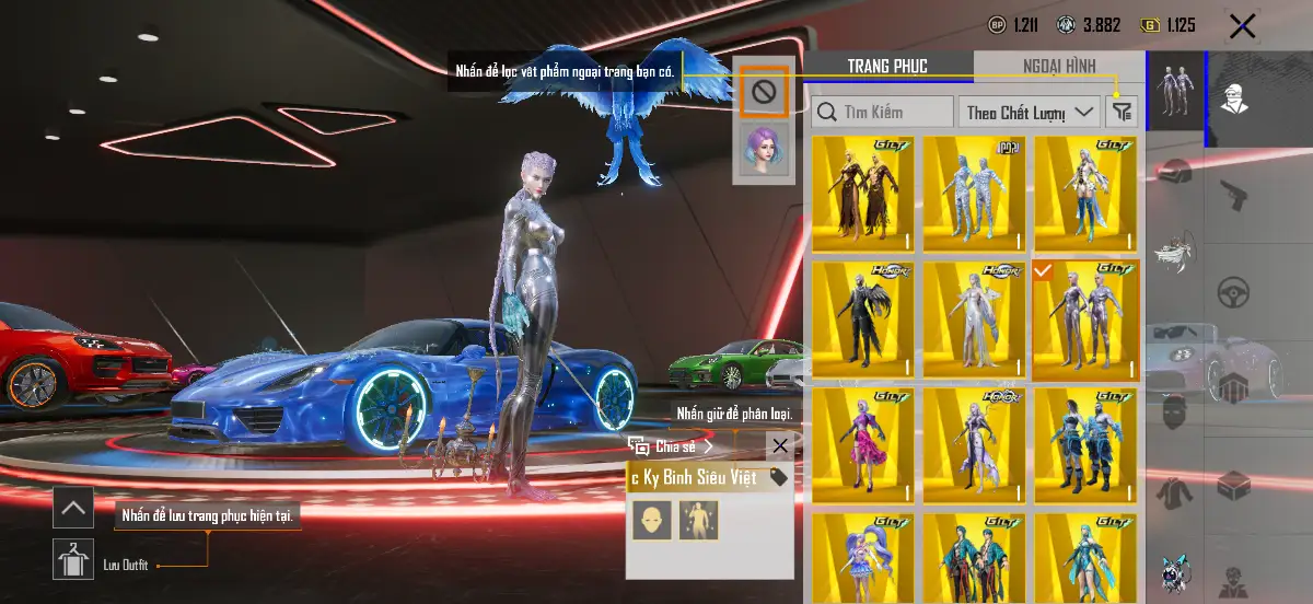 Acc PUBG Mobile mã 1159 - 6x - Tiểu học - 2 Sảnh xe - súng mượt - găng tay băng - ảnh 10