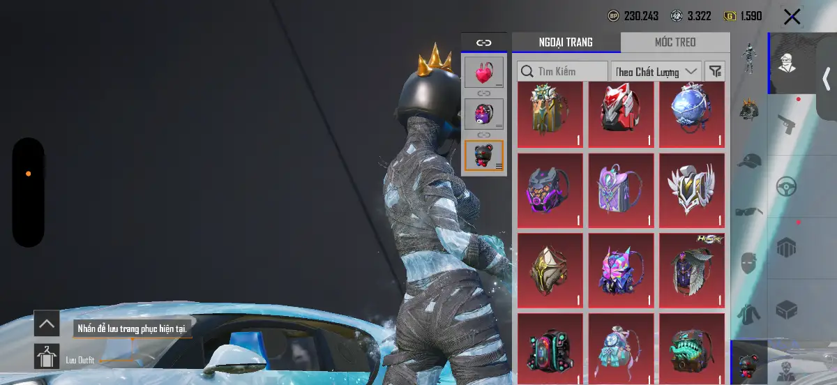 Acc PUBG Mobile mã 1355 - 89m - Full bugatii - BST cao 88 - súng xe siêu đẹp - ảnh 29