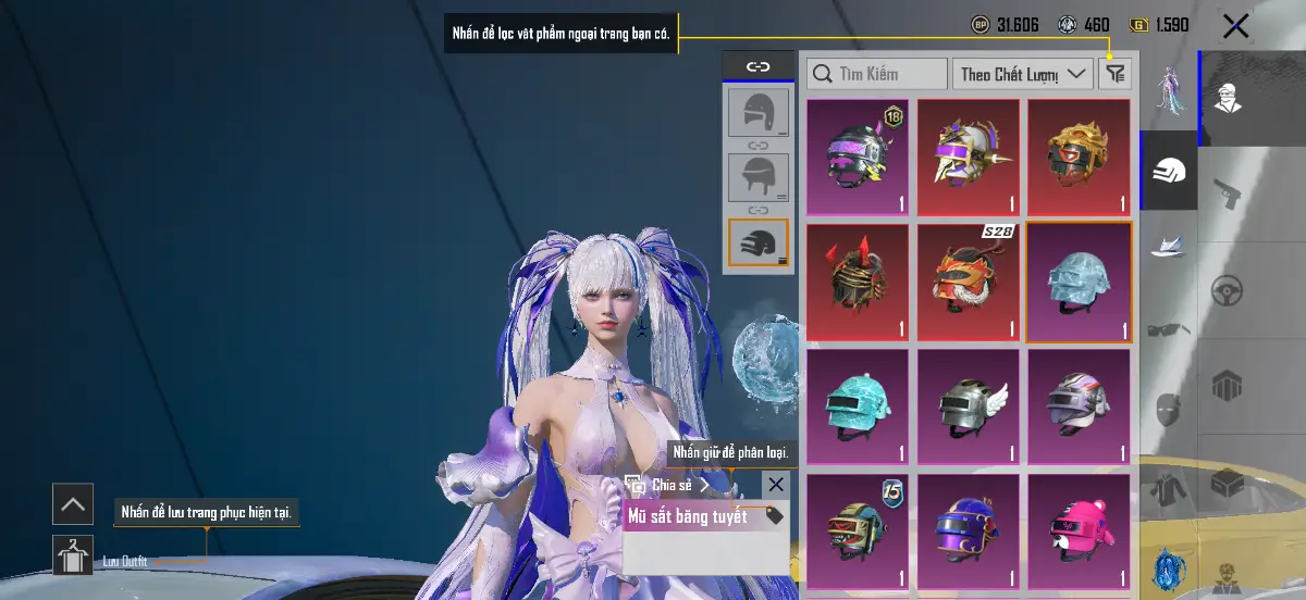Acc PUBG Mobile mã 1356 - Bò tím - Thuỷ Vực 7 - 38m - ảnh 7