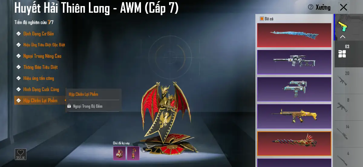 Acc PUBG Mobile mã 1356 - Bò tím - Thuỷ Vực 7 - 38m - ảnh 27