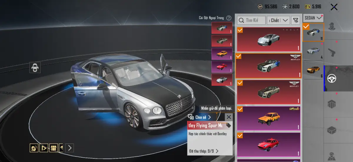 Acc PUBG Mobile mã 1500 - 95m - Full bentley - Giáp Đẹp - 3x khẩu 7 - ảnh 30