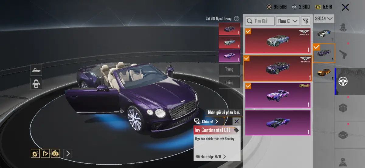 Acc PUBG Mobile mã 1500 - 95m - Full bentley - Giáp Đẹp - 3x khẩu 7 - ảnh 37