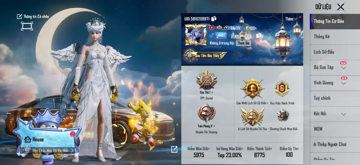 Acc PUBG Mobile mã 1500 - 95m - Full bentley - Giáp Đẹp - 3x khẩu 7 - ảnh 4