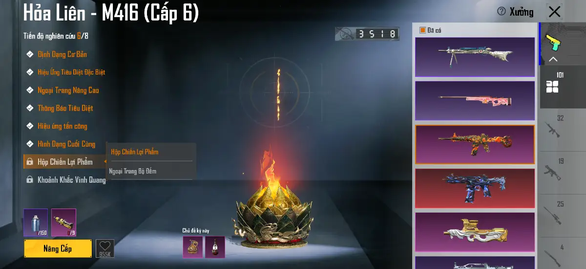 Acc PUBG Mobile mã 1511 - 62m - 2 tuyệt phẩm - thuỷ vực 6 - combo full băng - ảnh 29