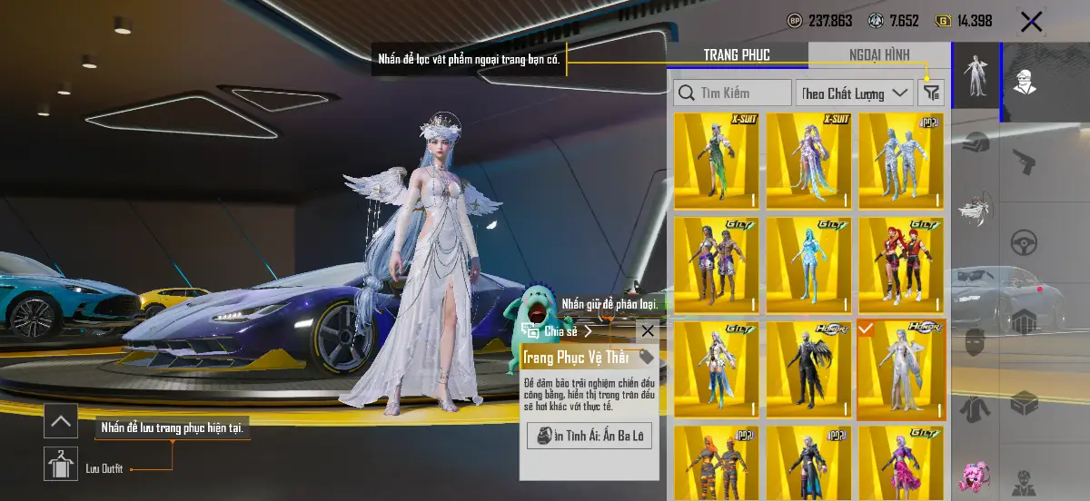 Acc PUBG Mobile mã 1545 - 5x - Bò Tím - thuỷ vực + hoa linh 6 sao - ảnh 13