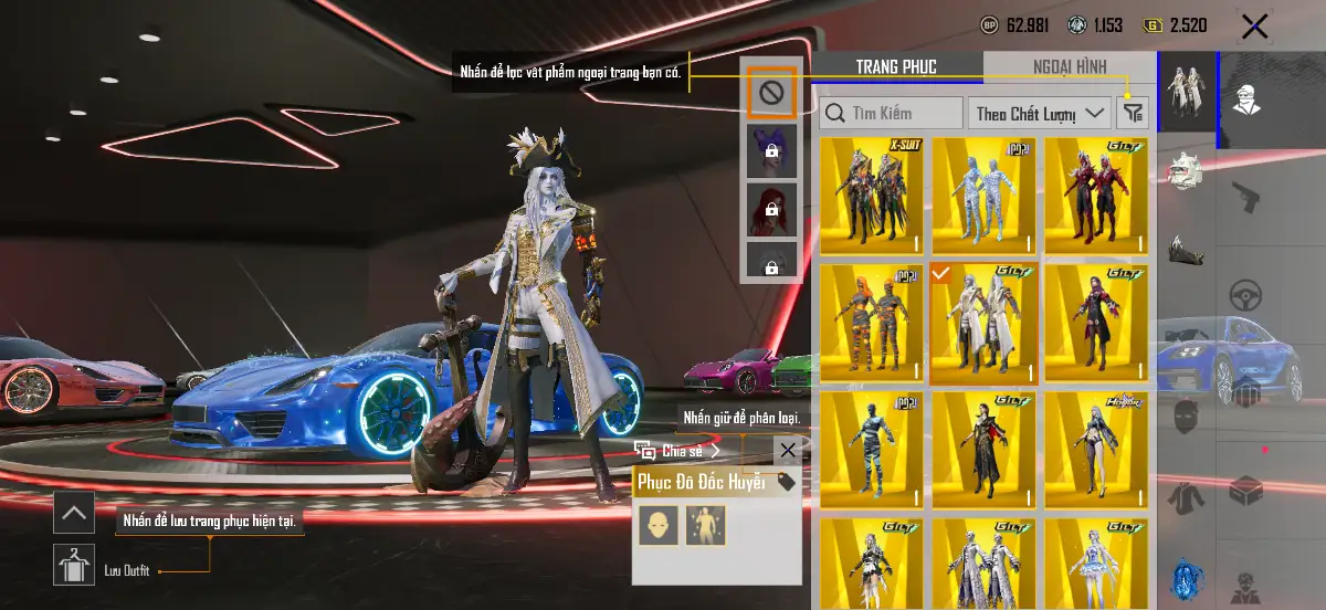 Acc PUBG Mobile mã 1556 - 4X - Siêu nét - full porsche - Súng full mới - Giáp 7 - ảnh 7