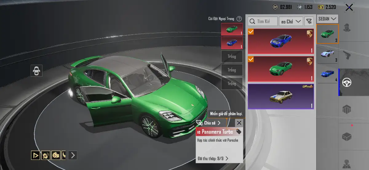 Acc PUBG Mobile mã 1556 - 4X - Siêu nét - full porsche - Súng full mới - Giáp 7 - ảnh 28