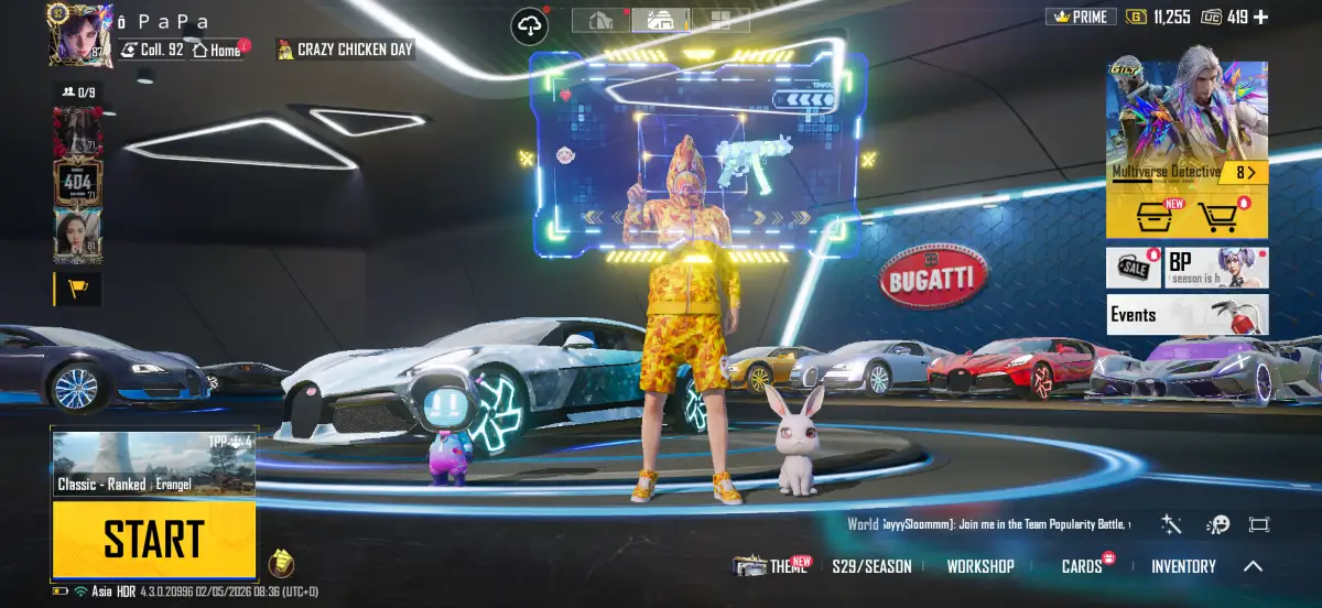 Acc PUBG Mobile mã 1589 - hơn 22xm - Full bape bst 92 - bản quốc tế - 5 tuyệt phẩm - full lambo - full bugatii - full mc .. - ảnh 25