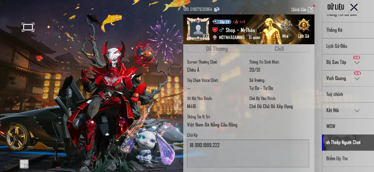 Acc PUBG Mobile mã 1659 - 26x - Hàng Khủng Bố VNG - Súng Max mới đã nâng tất - 6 tuyệt phẩm - Full Giáp 7 - ảnh 5