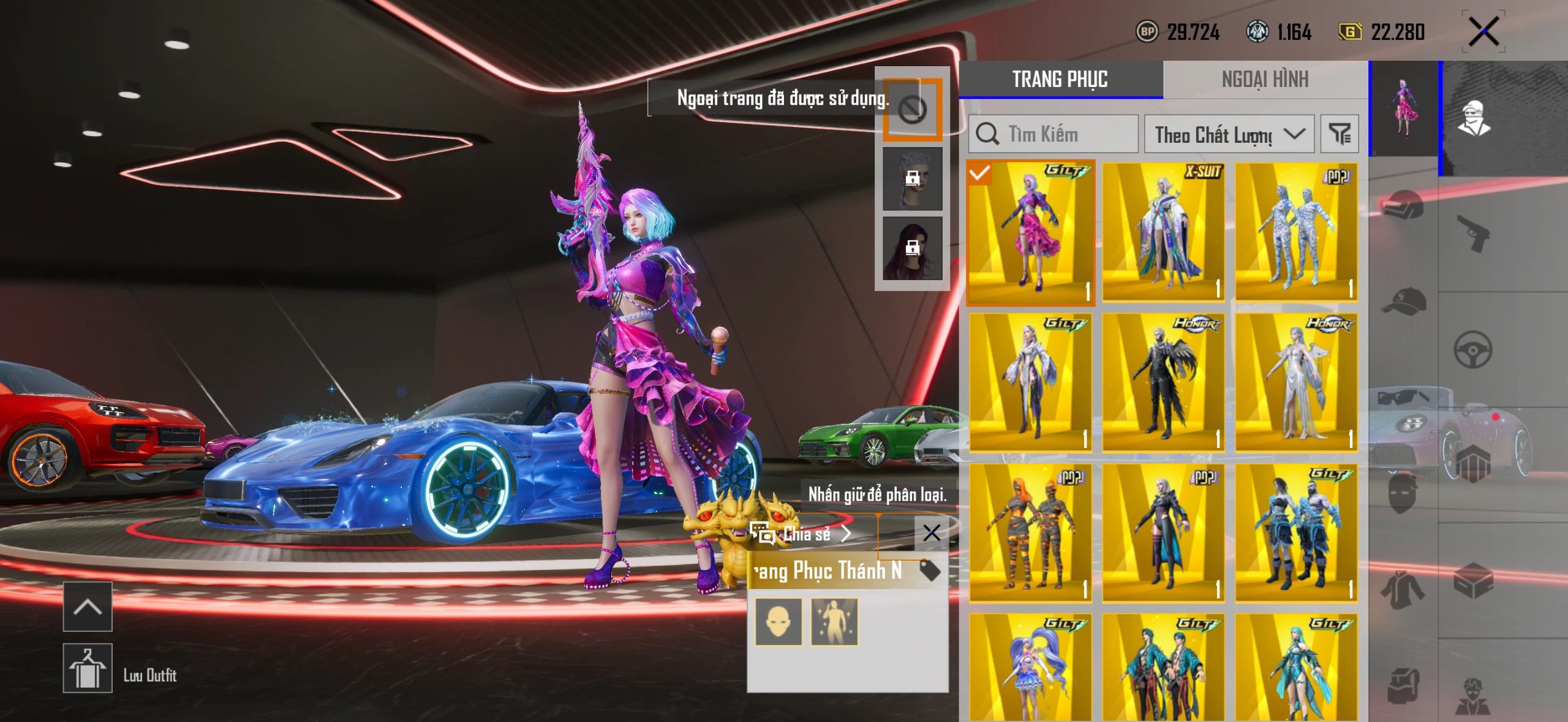 Acc PUBG Mobile mã 2004 - 6x - Sảnh Porsche - 16 cây 7 không trùng - ảnh 9