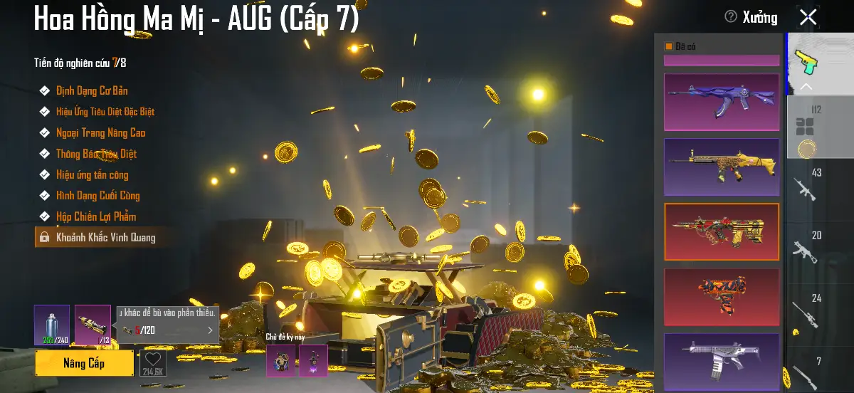 Acc PUBG Mobile mã 4462 - 4X - BST 86 - Khung 298 / 300 đồ đỏ - 17 Khẩu 7 không trùng - ảnh 33
