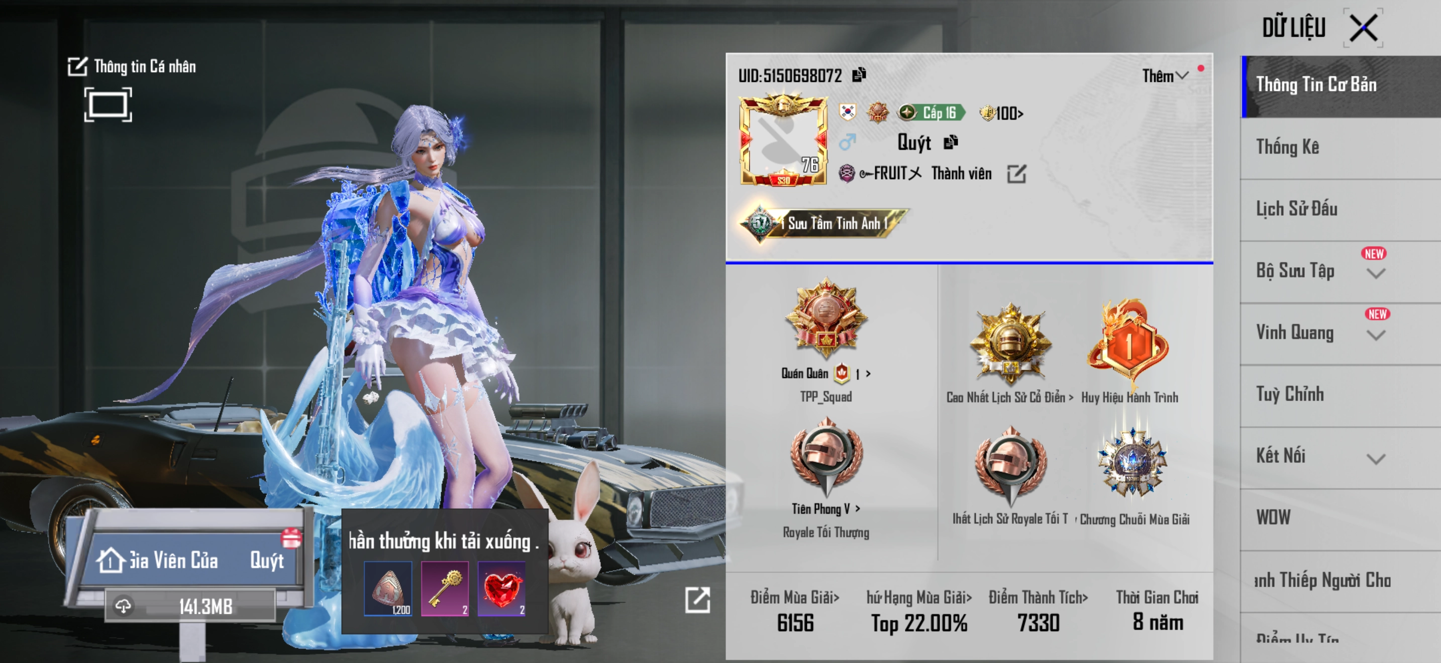 Acc PUBG Mobile mã 7734 - 3m4 - agu hoả ca - uzi băng - ảnh 2