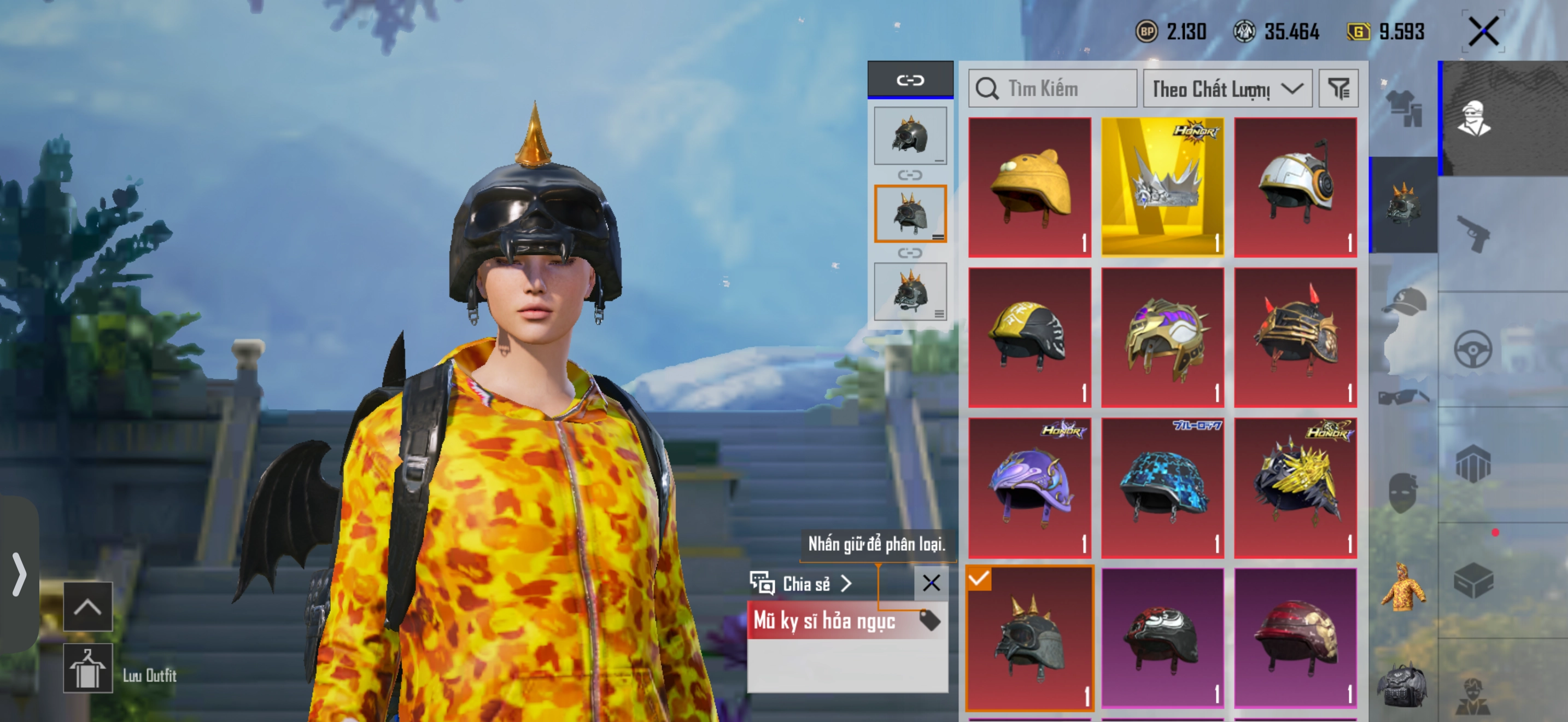 Acc PUBG Mobile mã 8673 - 14X - Sale cực mạnh - Bape vàng balo rơi - mũ đinh - mũ gấu - ảnh 5