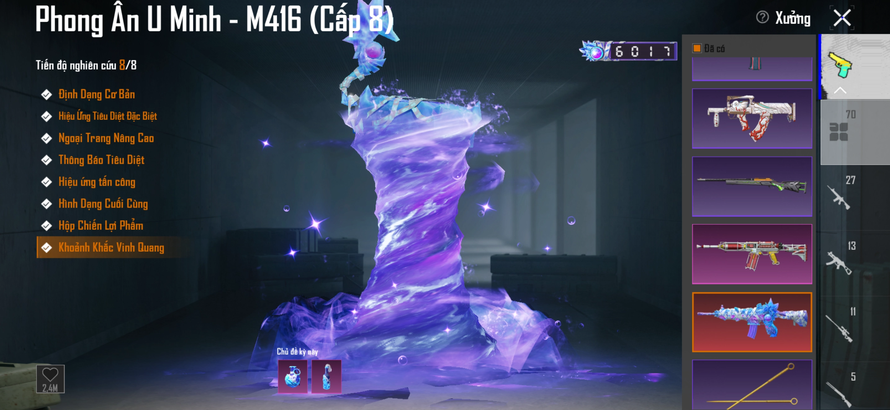 Acc PUBG Mobile mã 8930 - 18mX Tiểu Học - Dư 2 vé xe - chục khẩu 7 không trùng - ảnh 8