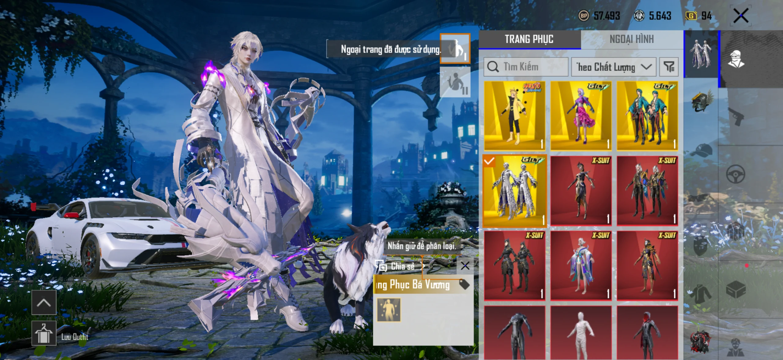 Acc PUBG Mobile mã 14869 - 1x tiểu - Agu naruto new - combo 8777766 - ảnh 5