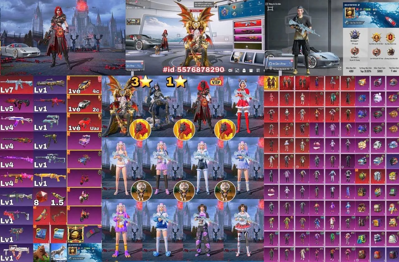 Acc PUBG Mobile mã 15722 - Trường Trần Shop