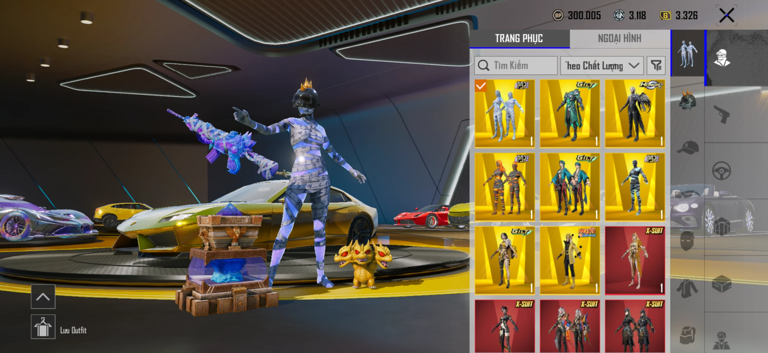 Acc PUBG Mobile mã 24333 - 3x Tiểu học - Bò Vàng - bugati lưỡi gơm - ướp đinh - agu xu - combo băng - ảnh 4