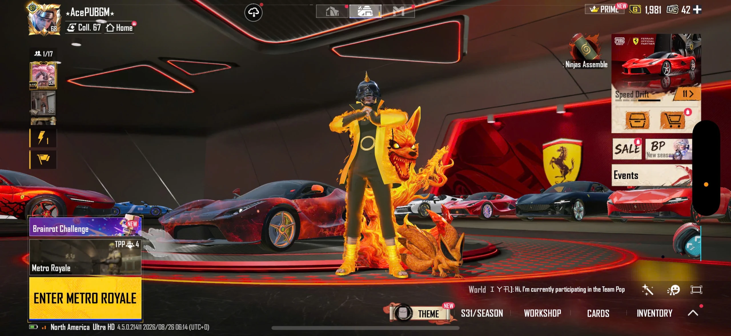Acc PUBG Mobile mã 27707 - 4X To - Full Ferari - 13/13 - Giáp 7 NEW - Bản quốc tế cho ae giỏi tiếng anh - ảnh 8