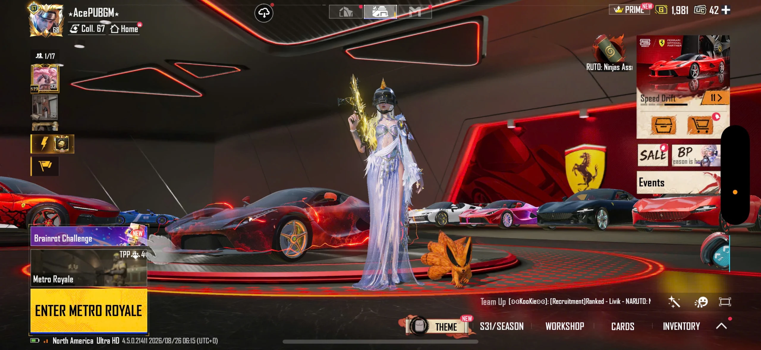 Acc PUBG Mobile mã 27707 - 4X To - Full Ferari - 13/13 - Giáp 7 NEW - Bản quốc tế cho ae giỏi tiếng anh - ảnh 9
