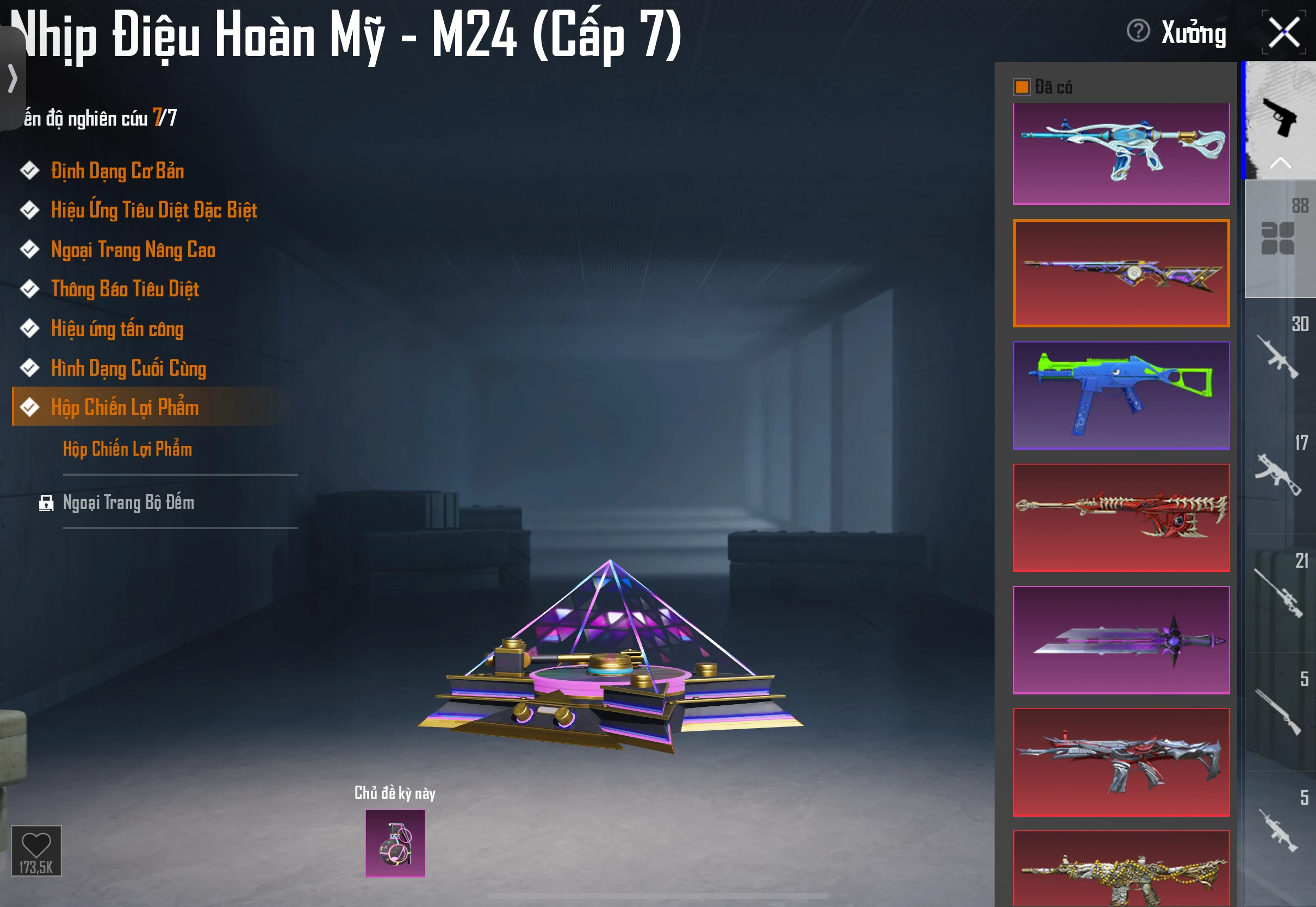 Acc PUBG Mobile mã 28482 - 78m5 - Sảnh Ferari - Xe hồng - Súng nét - Găng tay băng - ảnh 59