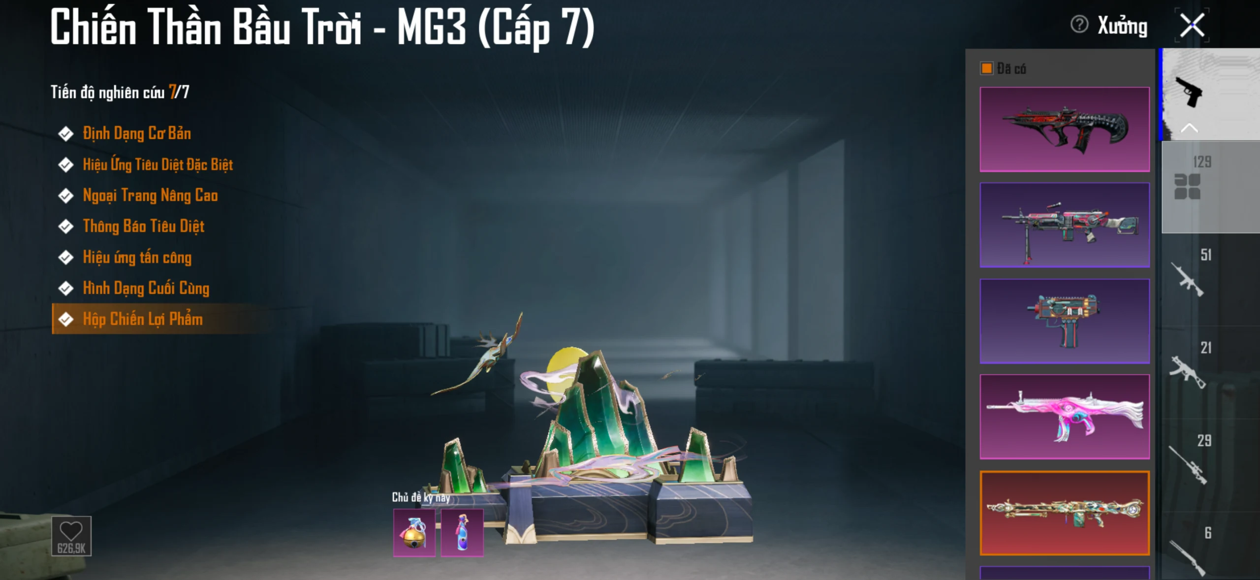 Acc PUBG Mobile mã 31632 - Sảnh Benley - 3 tầng - Giáp đẹp - full các loại xe - 69m - ảnh 50
