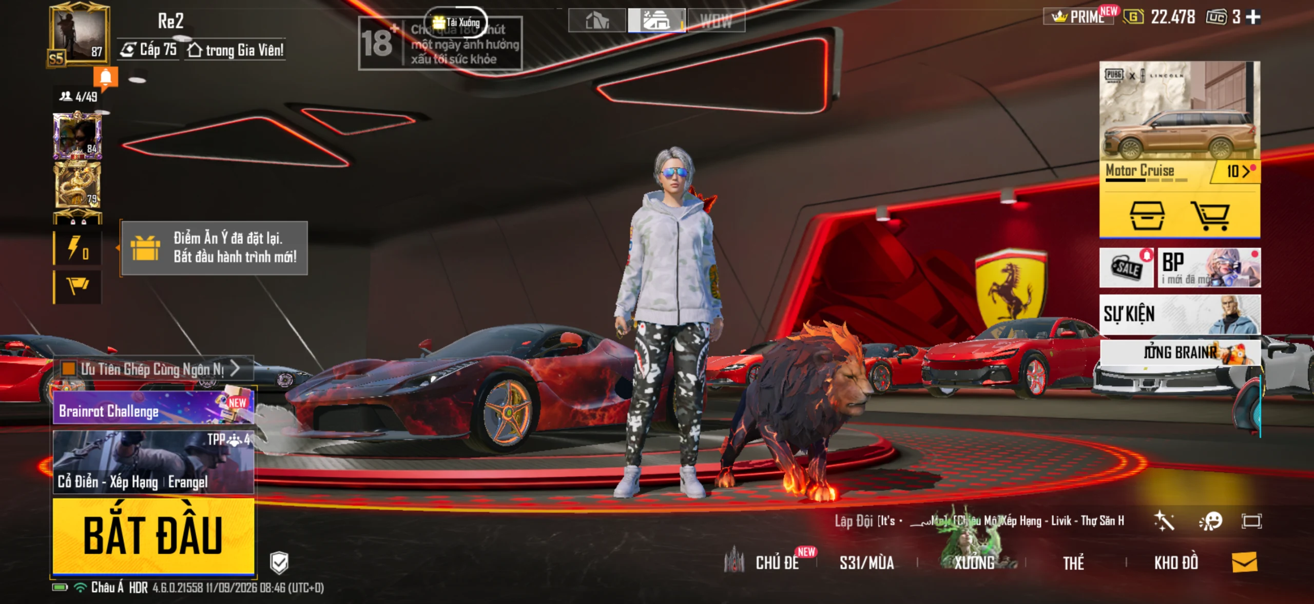 Acc PUBG Mobile mã 36318 - Full Bape Trắng - VNG - Sảnh FE - ảnh 2