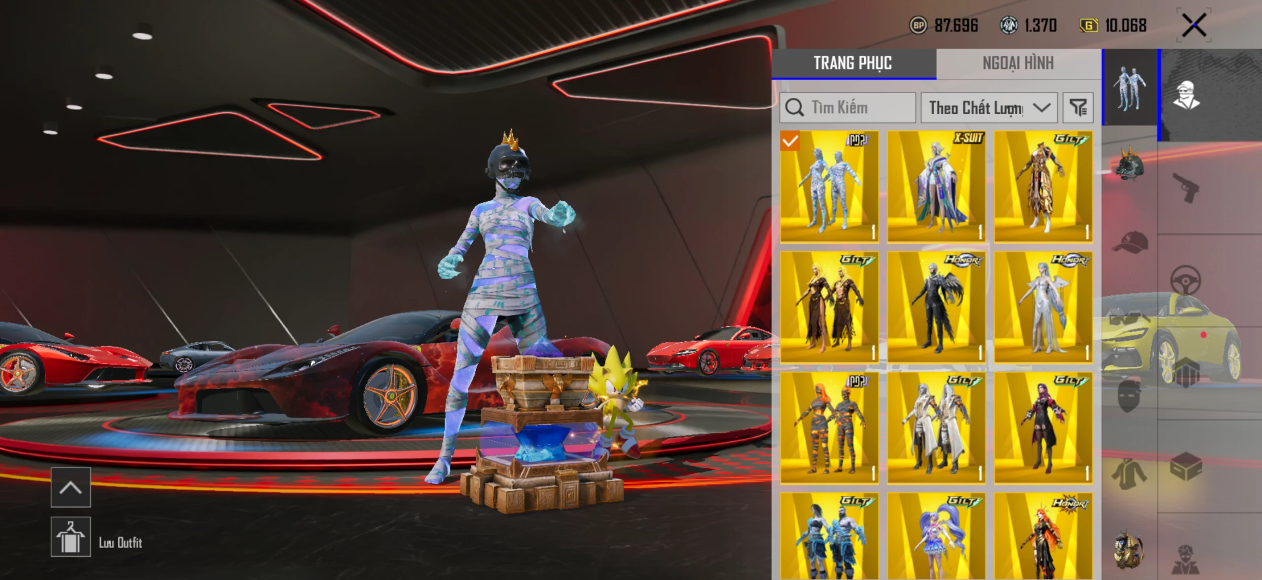 Acc PUBG Mobile mã 36365 - sale 83m - 2 Sảnh Fe + Pos - 28 khẩu đóng hòm - Găng tay băng - full 3 vòng honor - ảnh 9