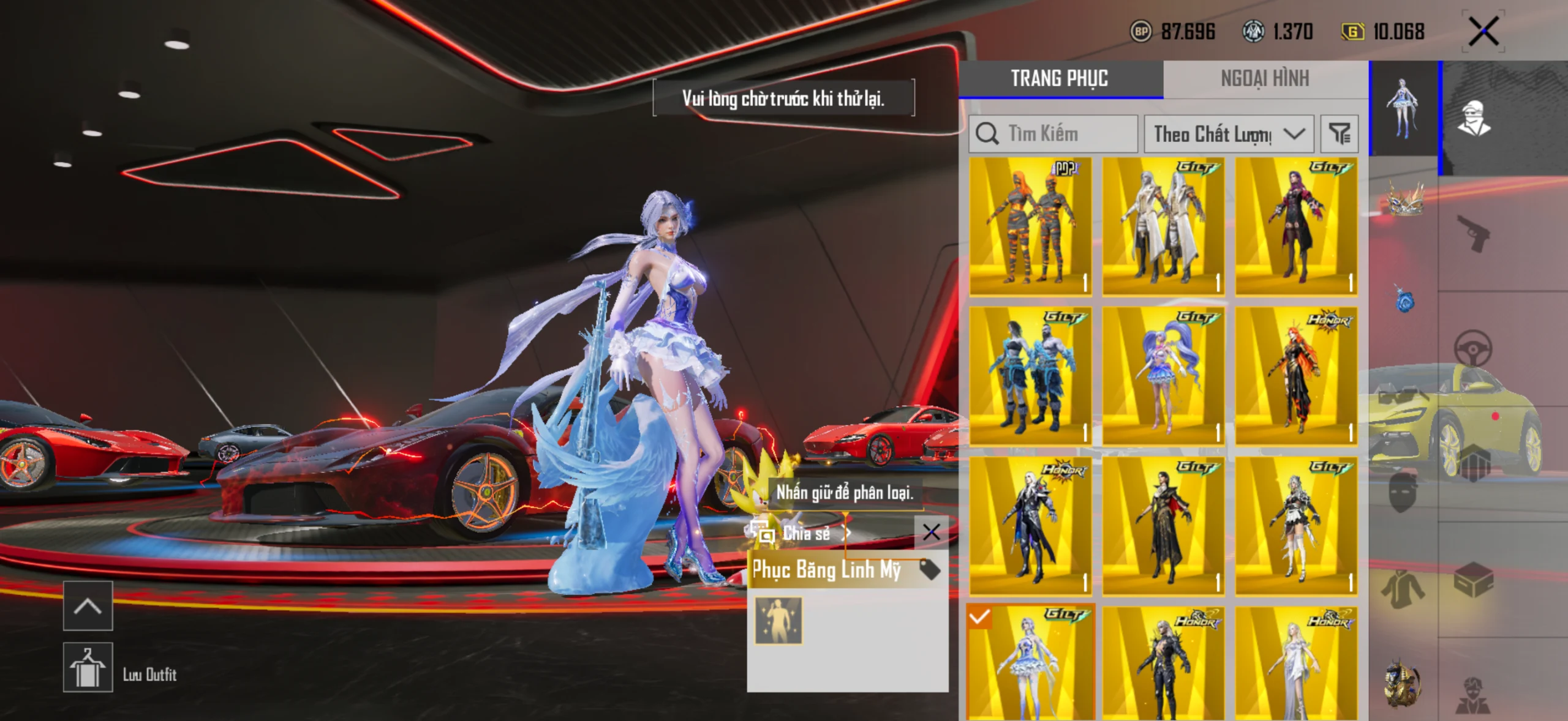 Acc PUBG Mobile mã 36365 - sale 83m - 2 Sảnh Fe + Pos - 28 khẩu đóng hòm - Găng tay băng - full 3 vòng honor - ảnh 21