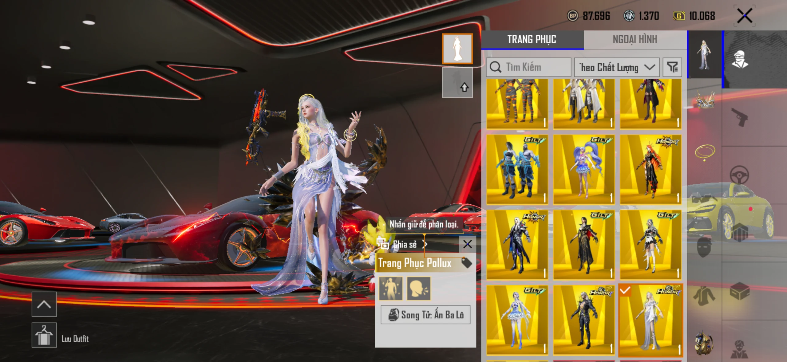 Acc PUBG Mobile mã 36365 - sale 83m - 2 Sảnh Fe + Pos - 28 khẩu đóng hòm - Găng tay băng - full 3 vòng honor - ảnh 23