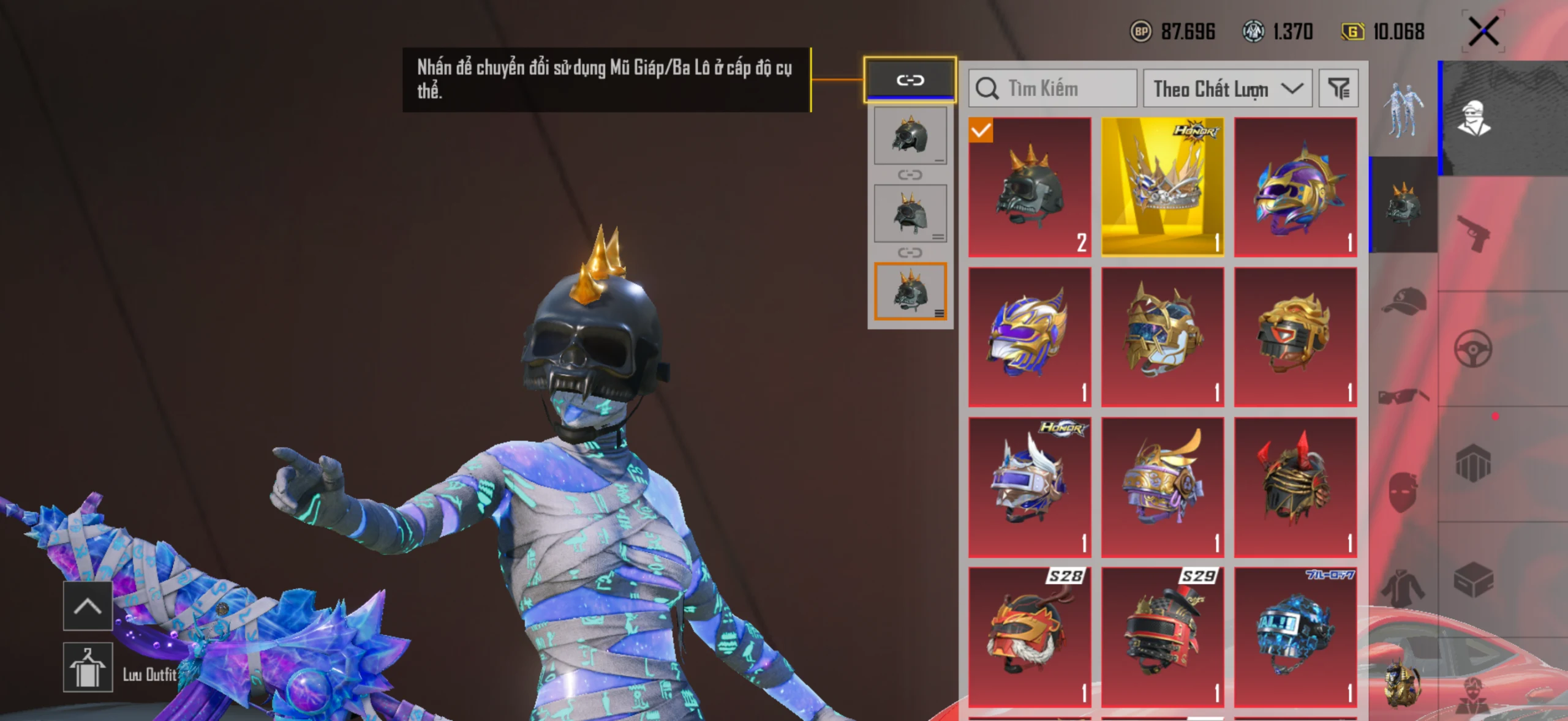 Acc PUBG Mobile mã 36365 - sale 83m - 2 Sảnh Fe + Pos - 28 khẩu đóng hòm - Găng tay băng - full 3 vòng honor - ảnh 26