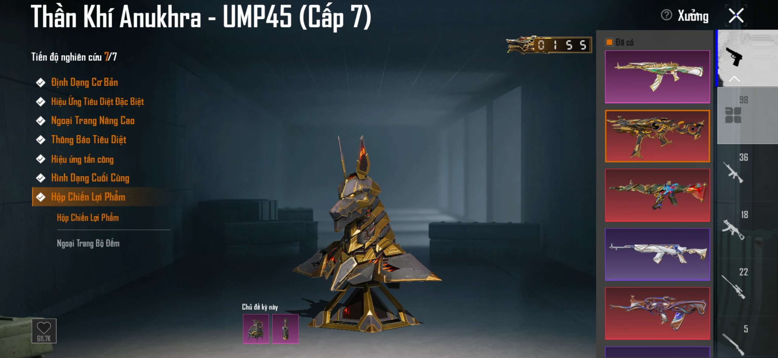 Acc PUBG Mobile mã 36365 - sale 83m - 2 Sảnh Fe + Pos - 28 khẩu đóng hòm - Găng tay băng - full 3 vòng honor - ảnh 43