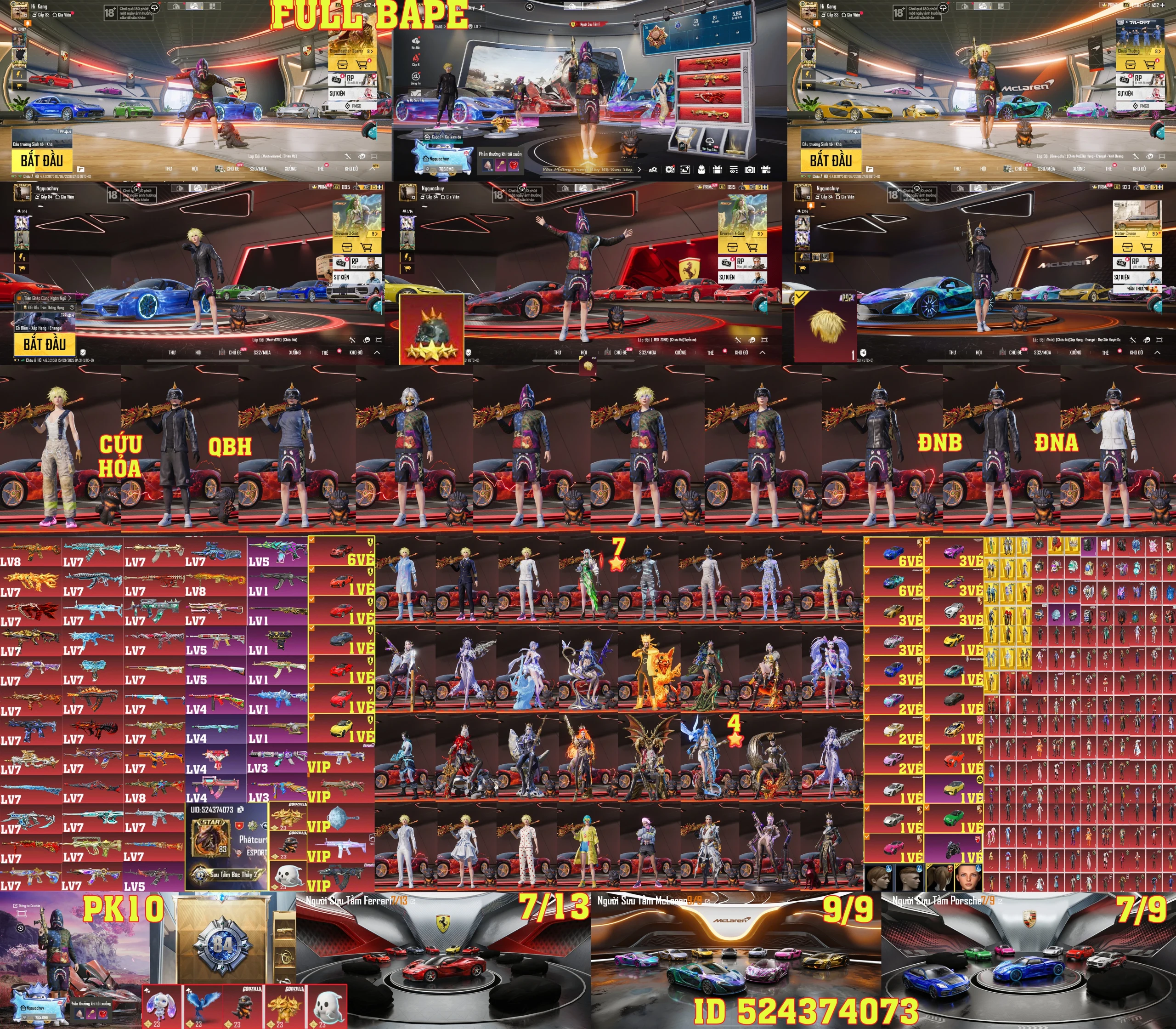 Acc PUBG Mobile mã 34022 - Trường Trần Shop