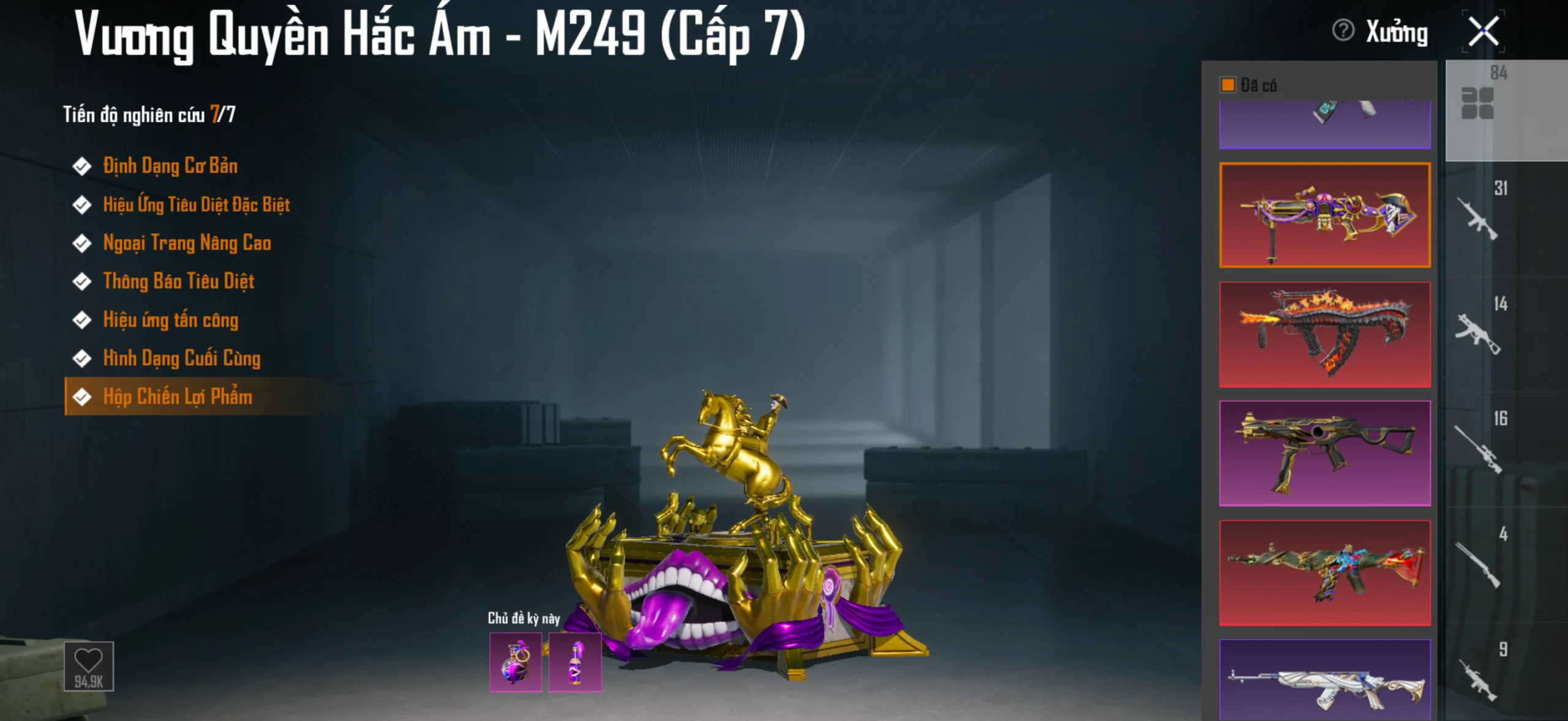 Acc PUBG Mobile mã 42698 - 44m - 16 Khẩu không trùng - 4 Xe bay không trùng - 2 Giáp 7 - ảnh 30