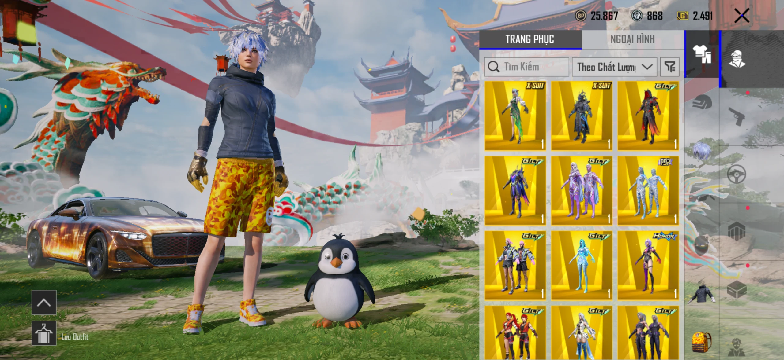 Acc PUBG Mobile mã 46692 - Chưa Tới 70đ - Style Bape 50% - Sảnh rồng - Súng maxping - ảnh 8