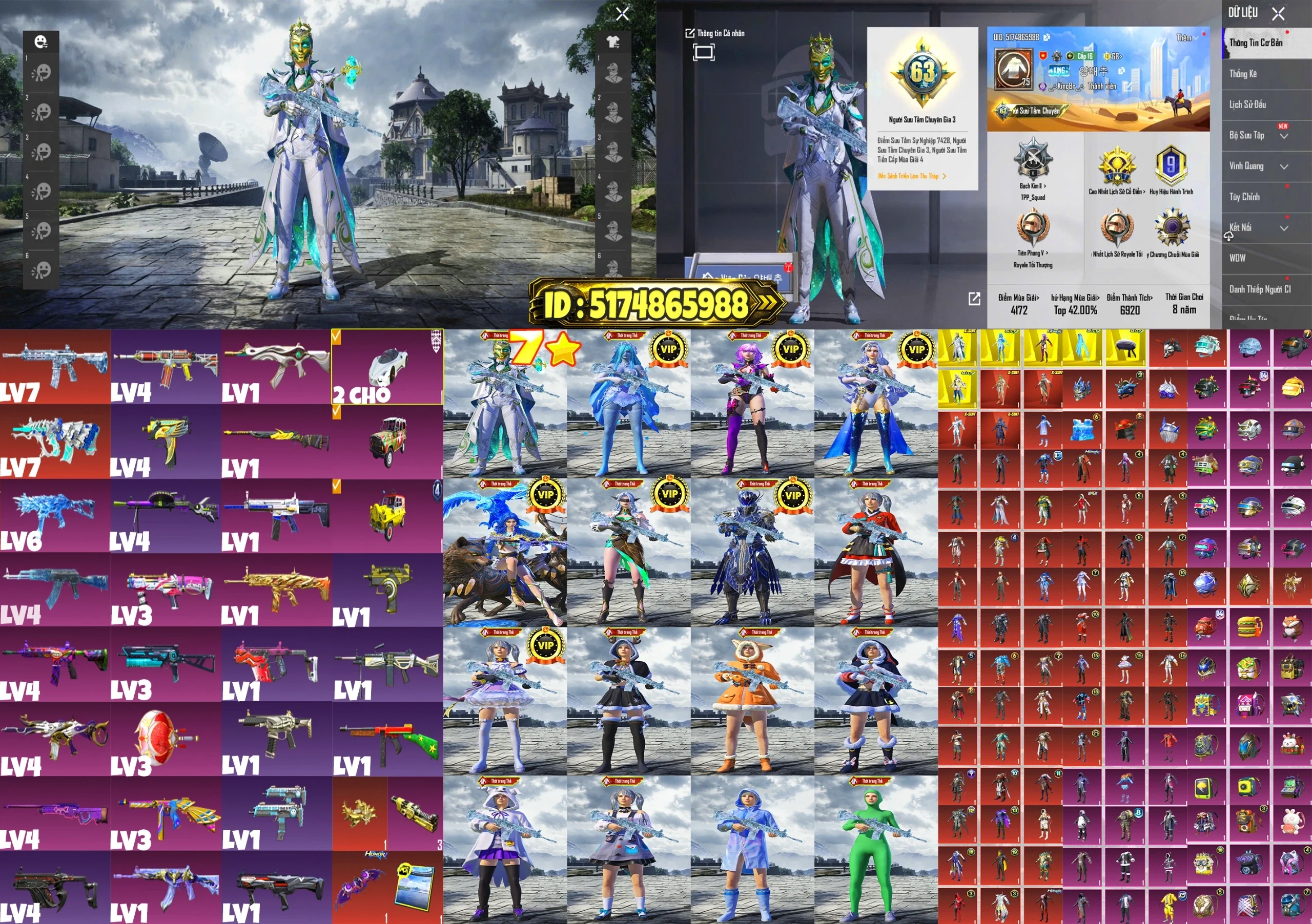 Acc PUBG Mobile mã 47185 - Trường Trần Shop