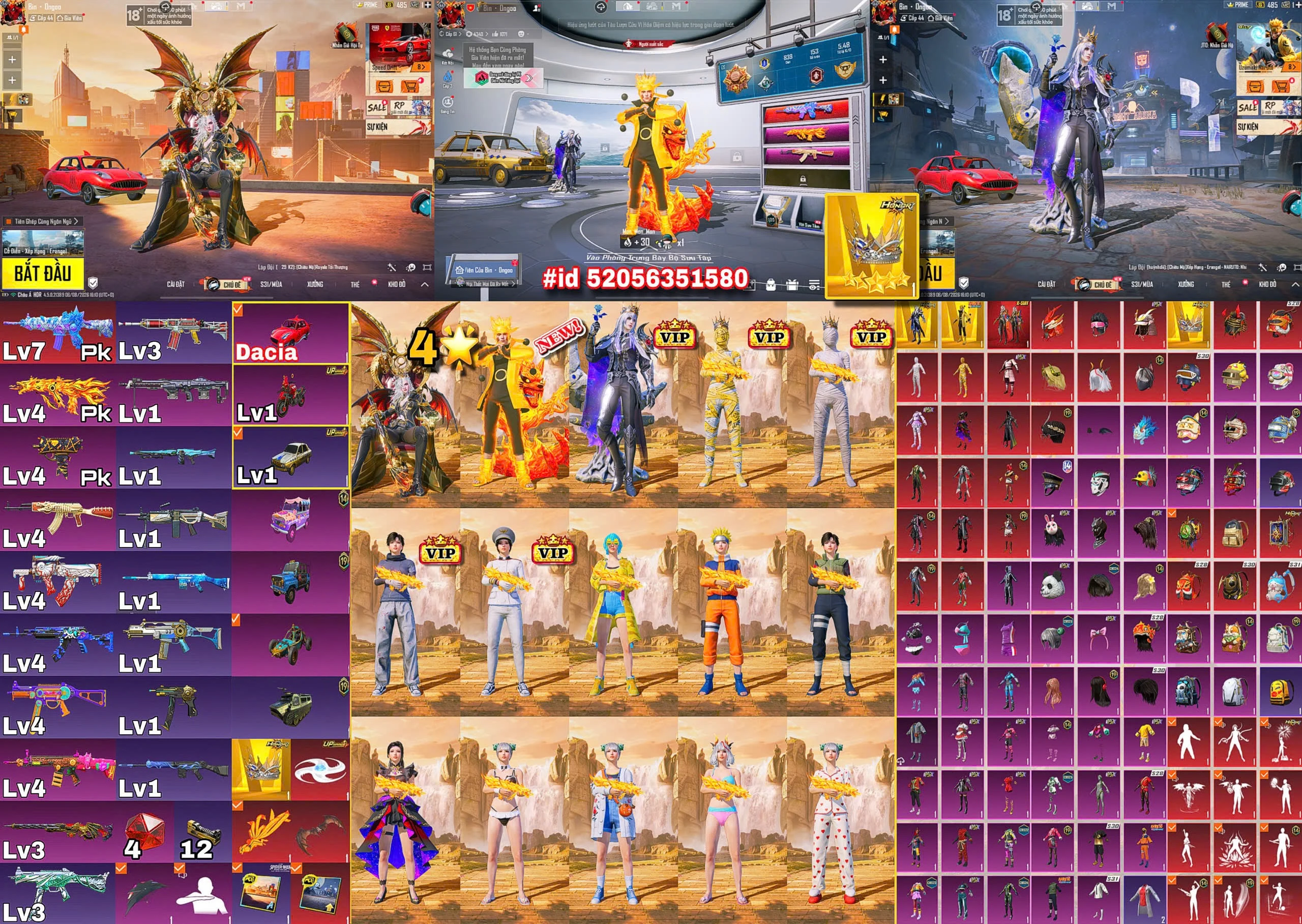 Acc PUBG Mobile mã 49276 - Trường Trần Shop