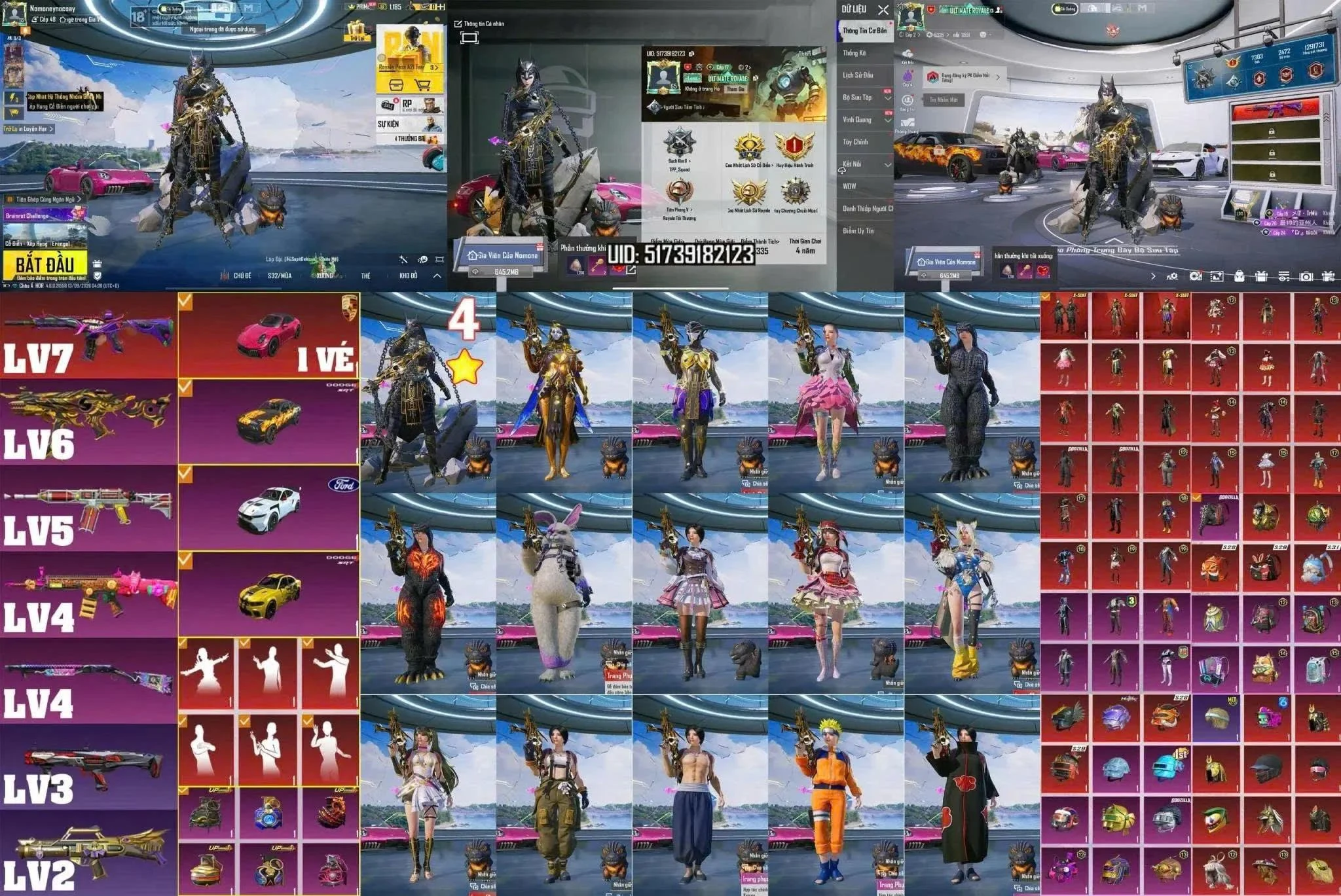 Acc PUBG Mobile mã 53878 - Trường Trần Shop
