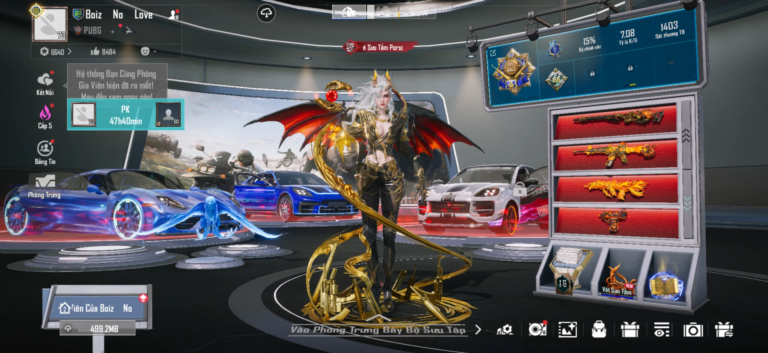 58953 - 4X - Full Porsche 9/9 - combo súng max ping - giáp rồng 7