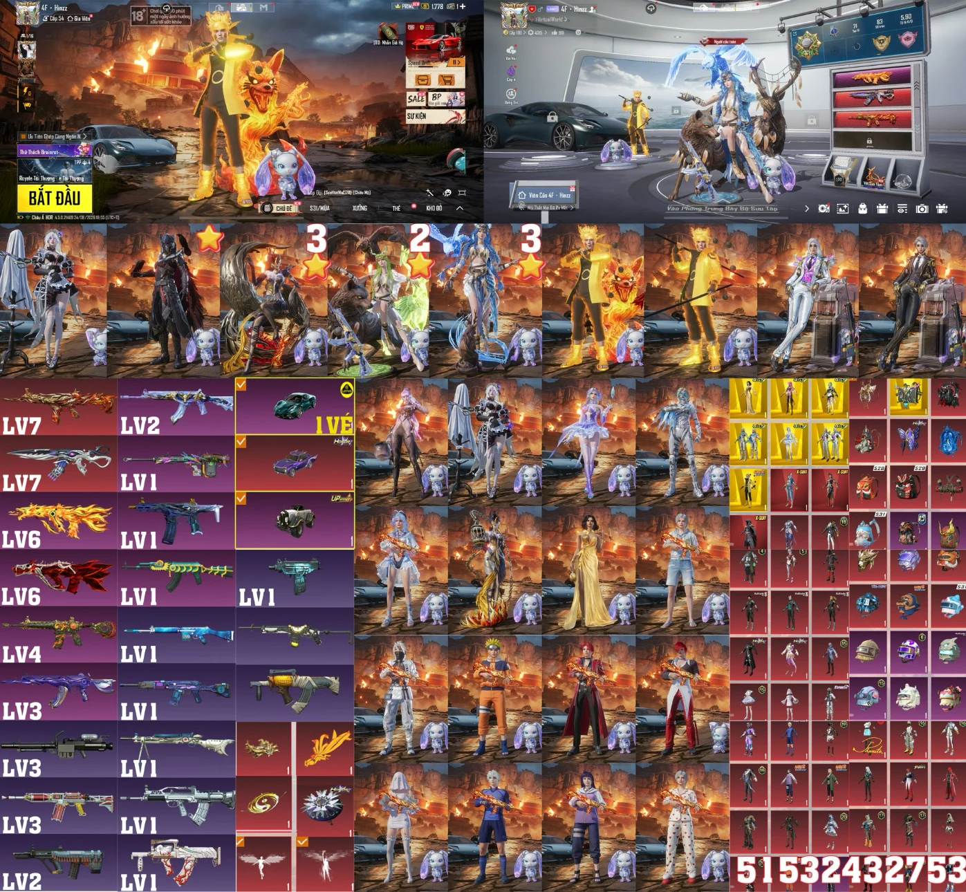Acc PUBG Mobile mã 59058 - Trường Trần Shop