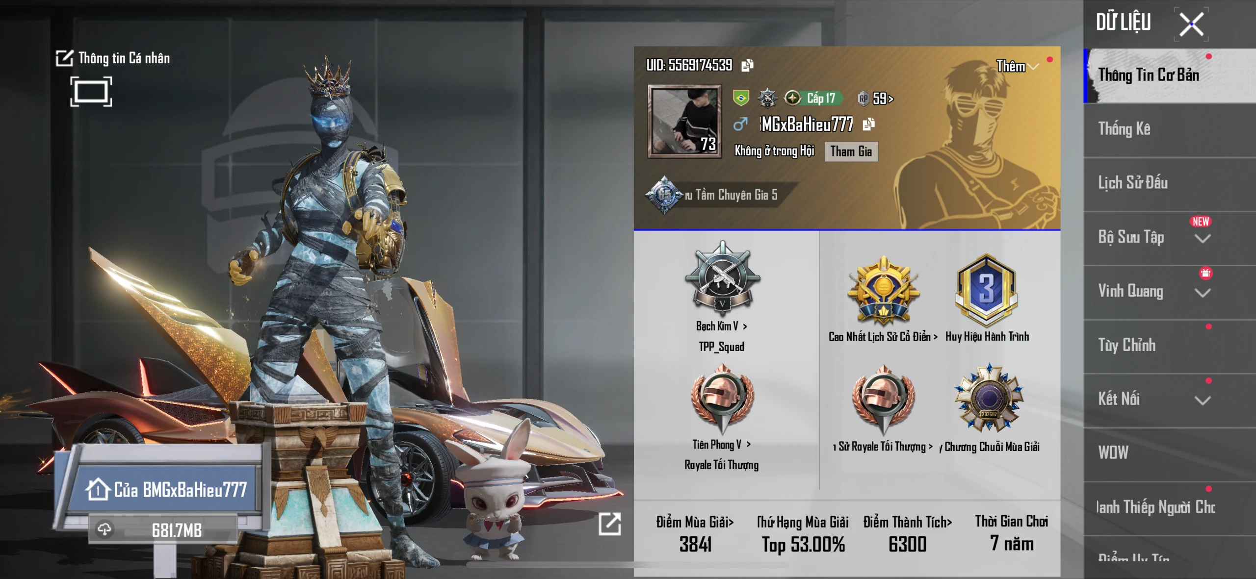Acc PUBG Mobile mã 59065 - 24m5 /4 xebay/AUG XU/GĂNGTAY - ảnh 3