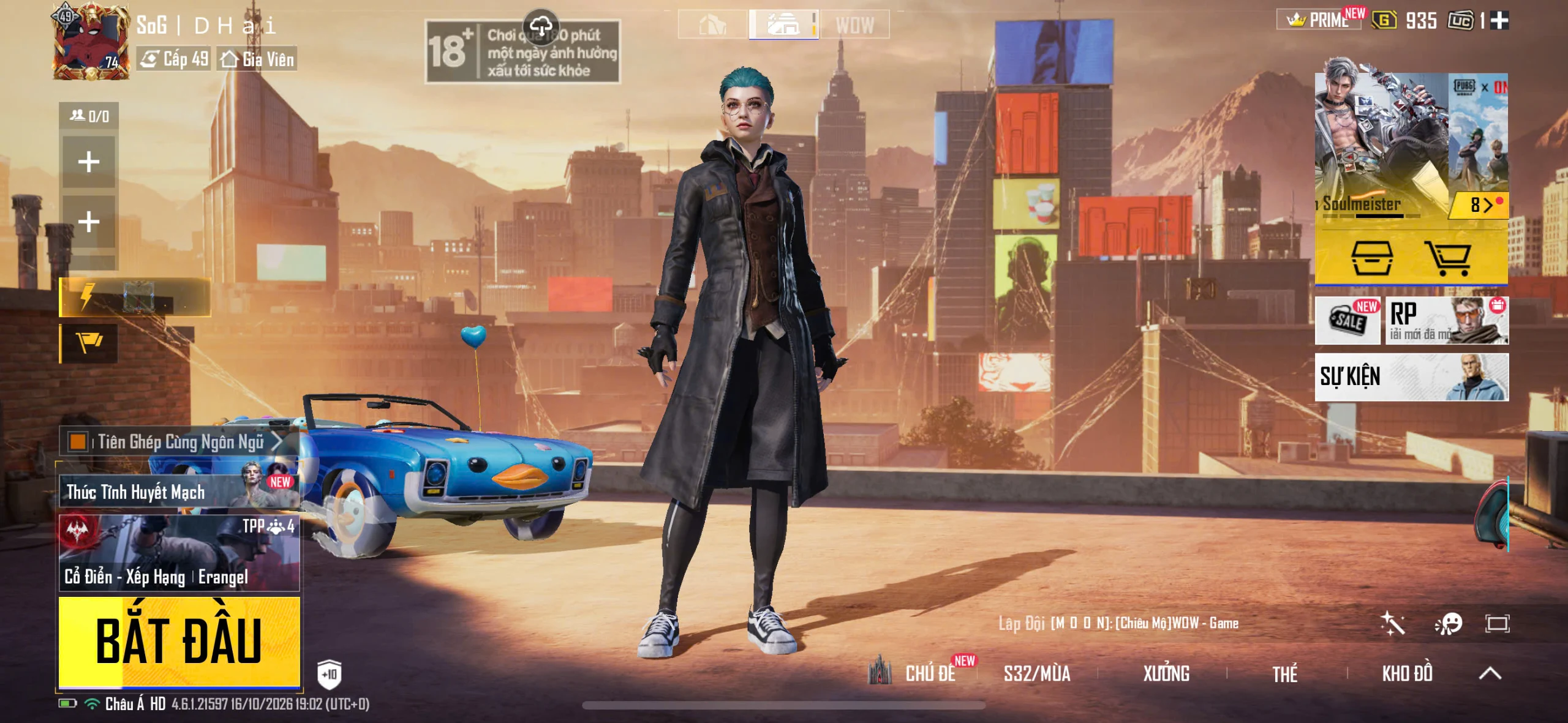 Acc PUBG Mobile mã 60553 - Trường Trần Shop