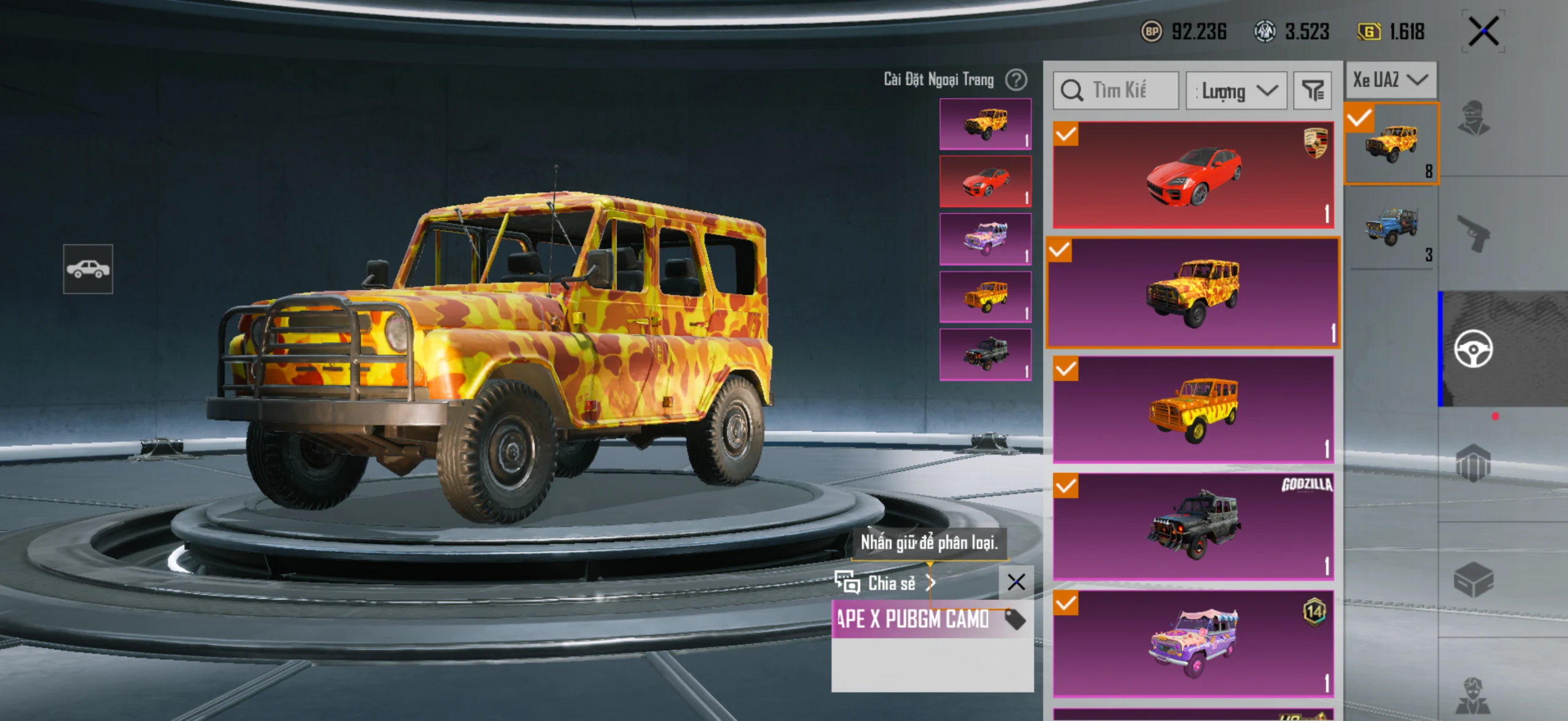 Acc PUBG Mobile mã 61301 - Bape 50% - 38m !!!! - ảnh 17