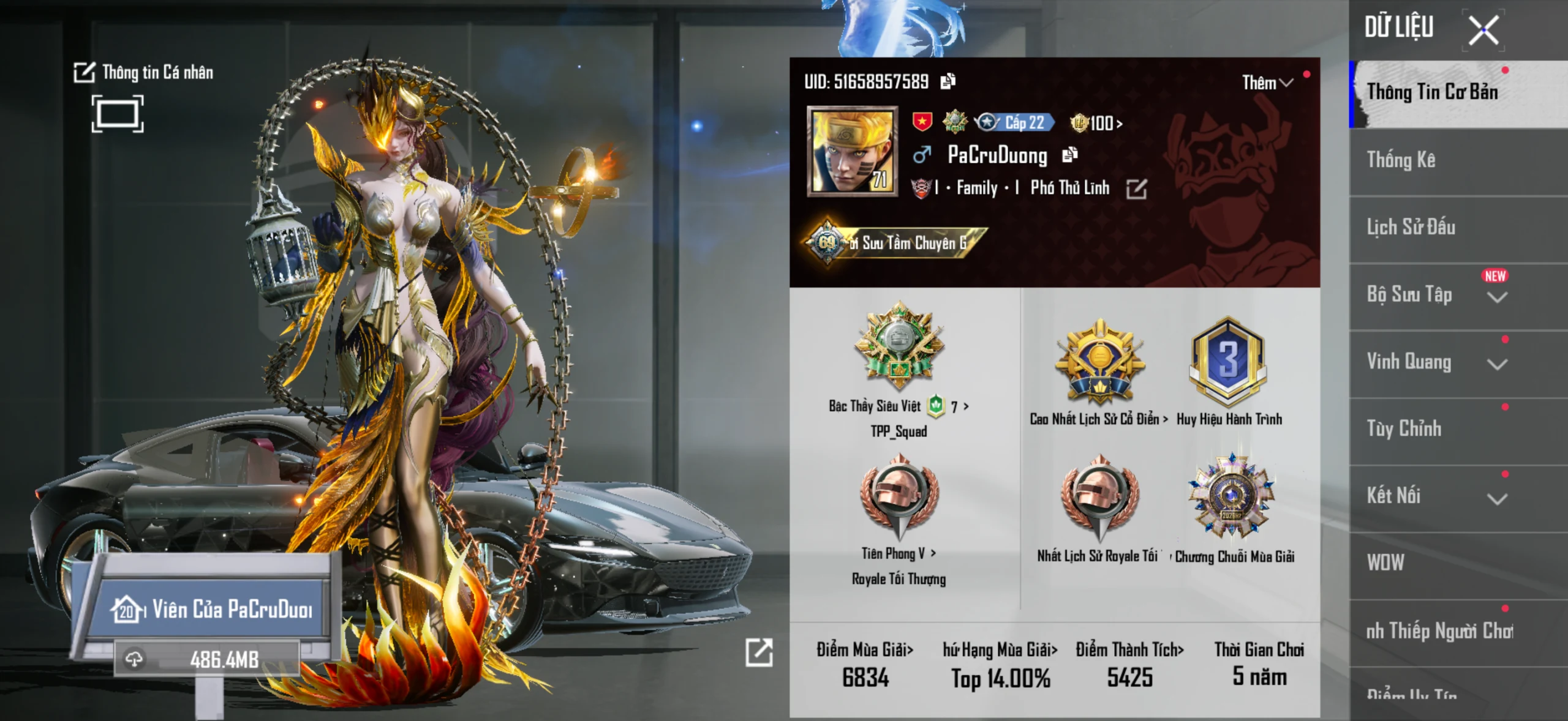 Acc PUBG Mobile mã 61326 - 3x Tiểu Học - Cực phẩm Giáp đẹp - Full Súng mới - ảnh 3