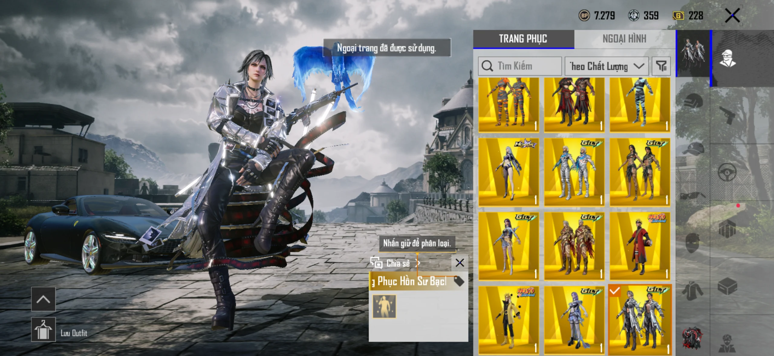 Acc PUBG Mobile mã 61326 - 3x Tiểu Học - Cực phẩm Giáp đẹp - Full Súng mới - ảnh 22