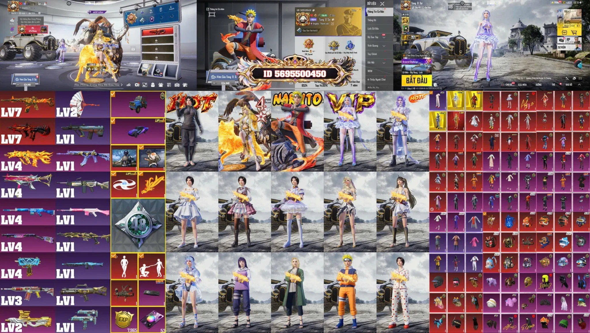 Acc PUBG Mobile mã 61363 - Trường Trần Shop